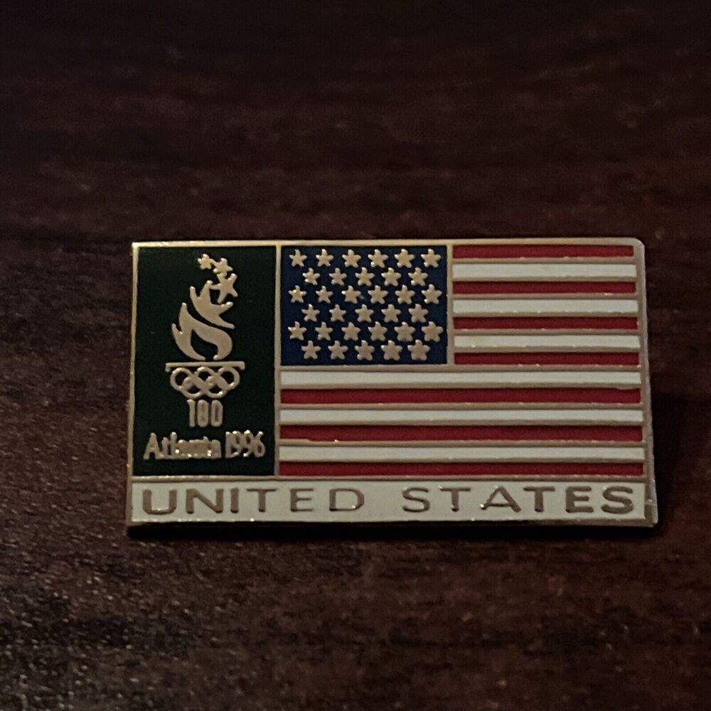 1996 Atlanta Olympics Team‎ USA American Flag United States Lapel Hat Pin
